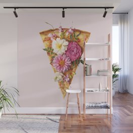 FLORAL PIZZA Wall Mural