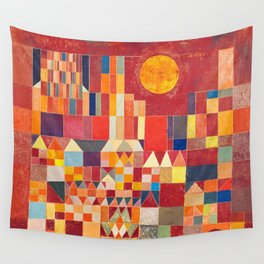 Burg und Sonne 1928 - Paul Klee Wall Tapestry