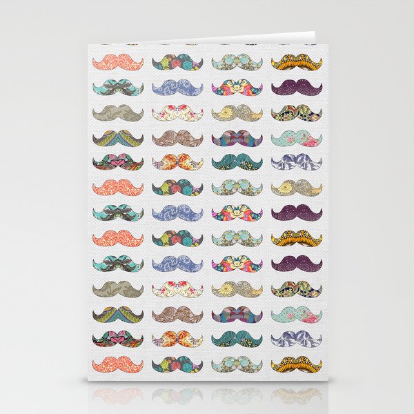 Mustache Mania Stationery Cards
