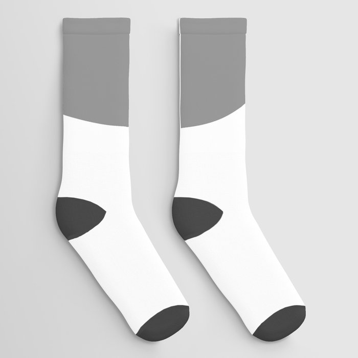 Number 9 (Gray & White) Socks