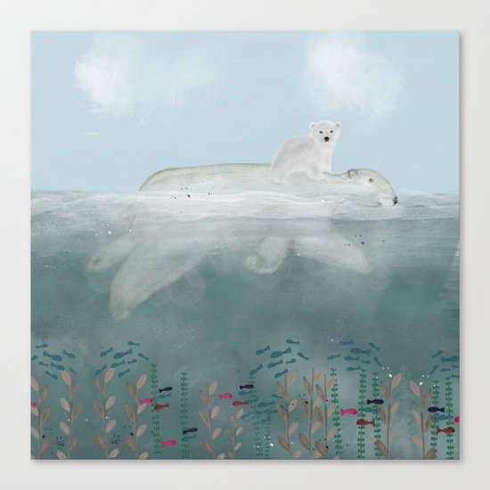 little bears first adventure Canvas Print