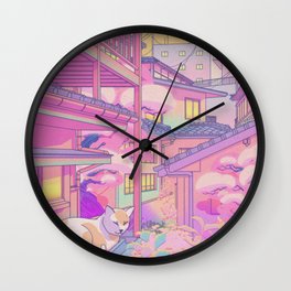 Nekosaki Wall Clock