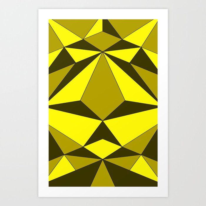 yellow mirror  Art Print