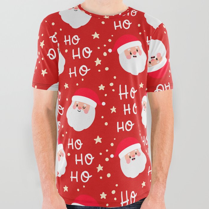Christmas Pattern 20  All Over Graphic Tee