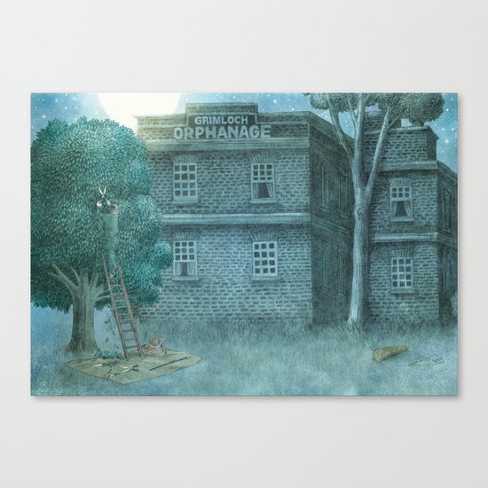 The Night Gardener - Title Page Canvas Print