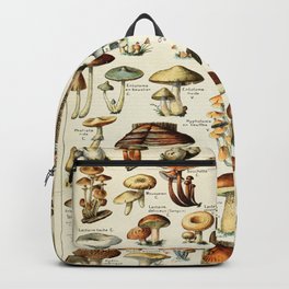 Vintage Mushroom & Fungi Chart by Adolphe Millot Backpack