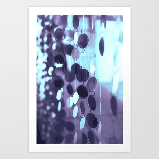 GLAM CIRCLES #Mint/Blue #1 Art Print