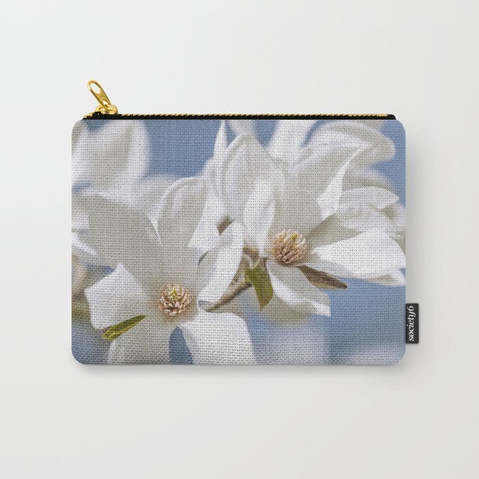 White Magnolia Carry-All Pouch