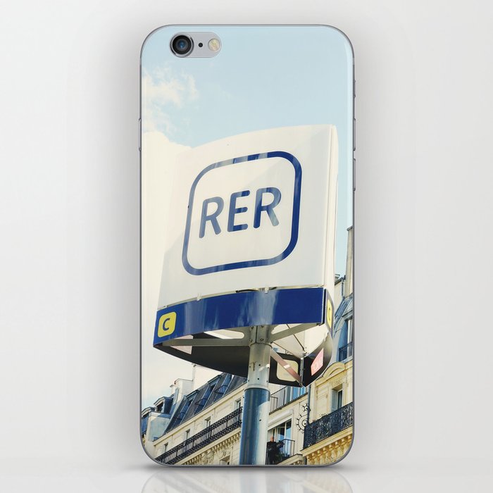 Paris RER Sign Photo | Europe Travel Photography iPhone Skin