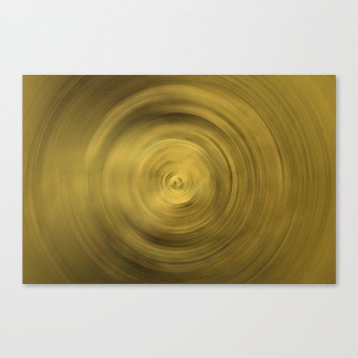 Golden Swirl Ripple Abstract Canvas Print