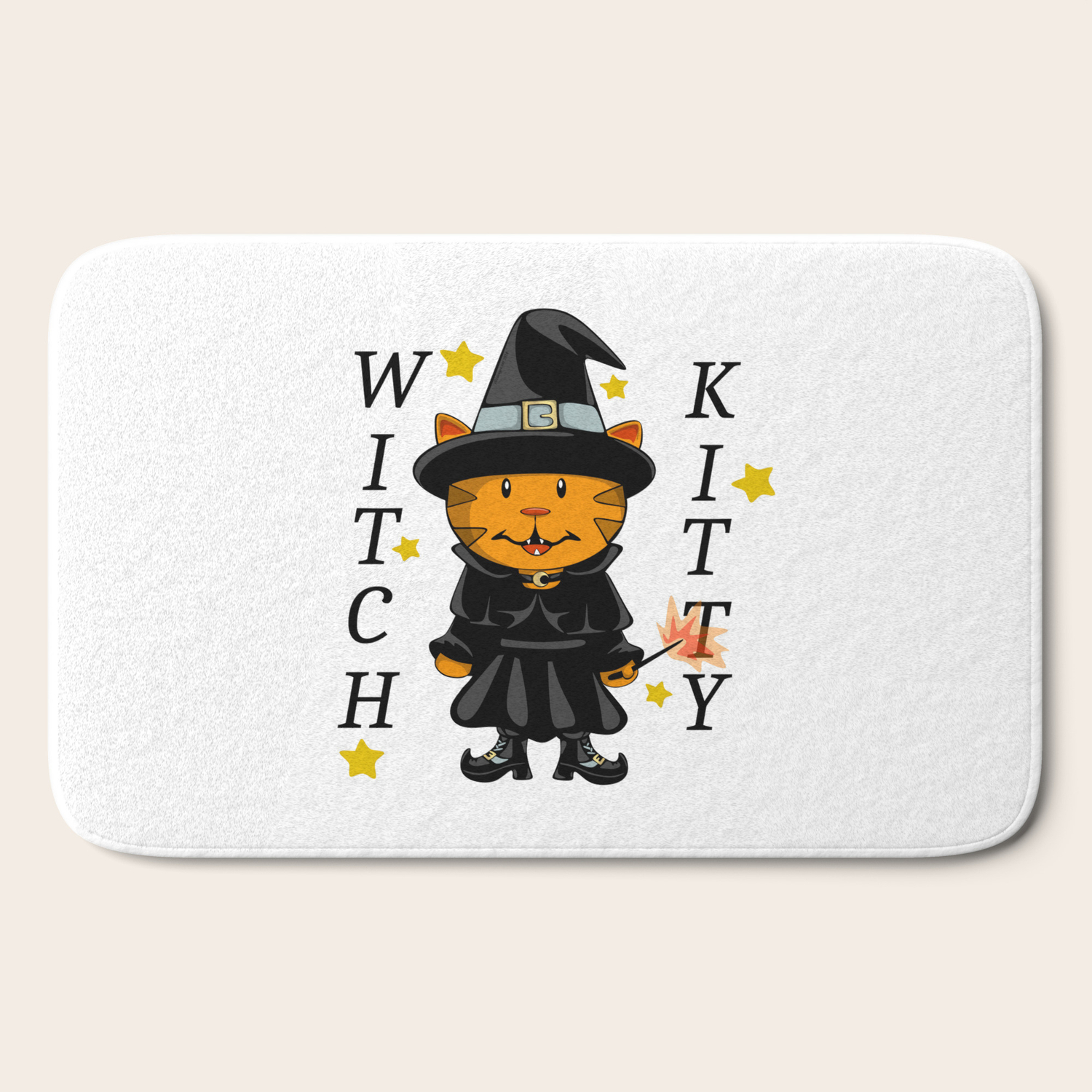 Witch Kitty Bath Mat By Elledeegee Society6