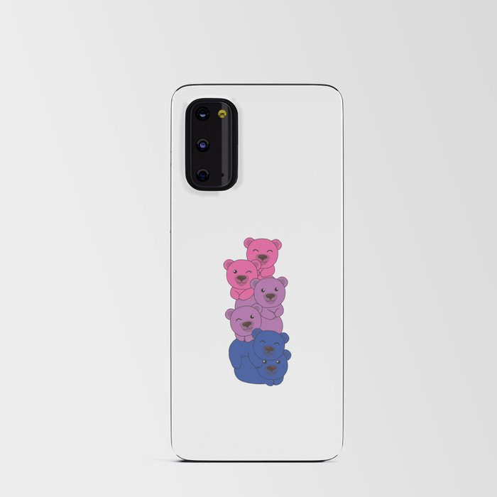 Bi Flag Pride Lgbtq Cute Bear Pile Android Card Case