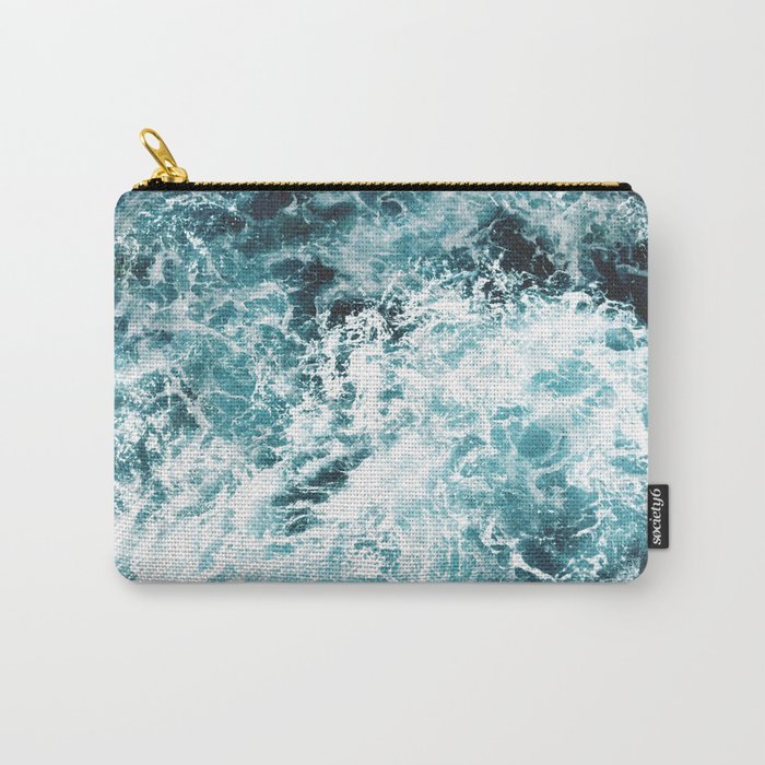 Sea Waves Carry-All Pouch