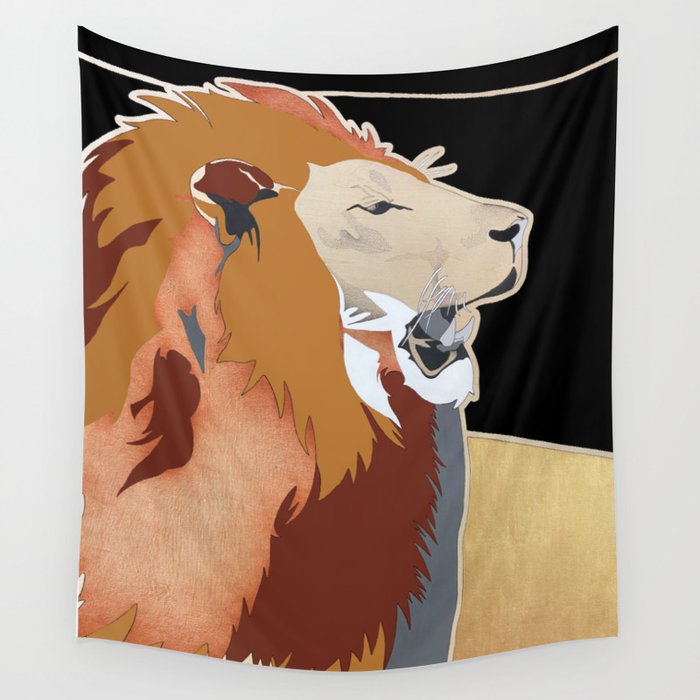 African Lion I Wall Tapestry