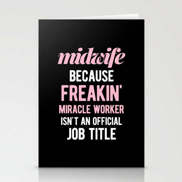 Funny Midwife Stationery Cards