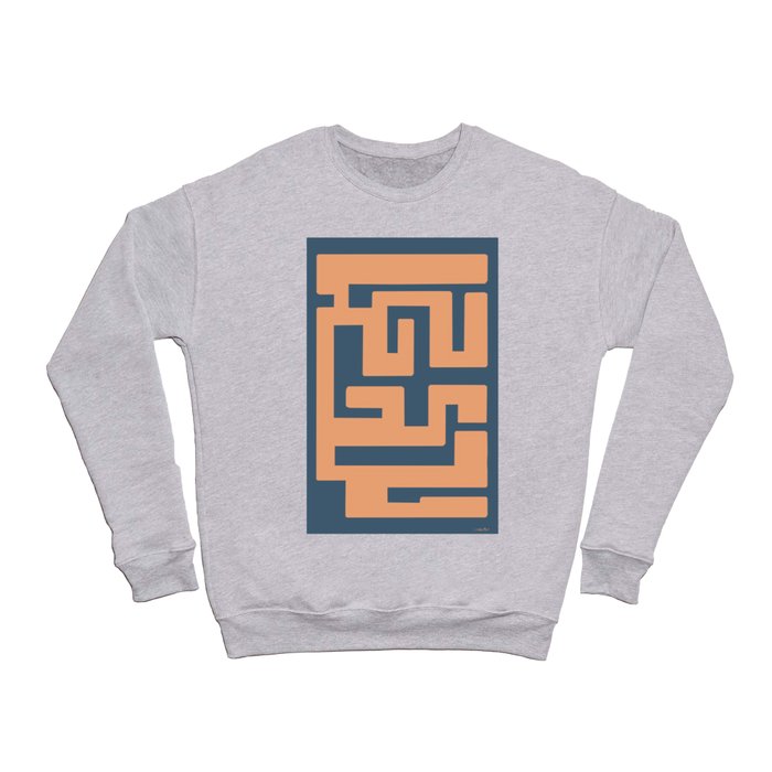 A Peachy Maze Crewneck Sweatshirt