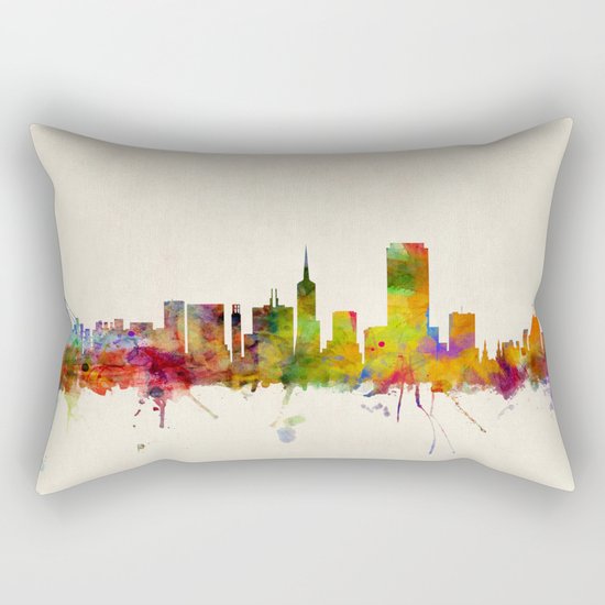 San Francisco City Skyline Rectangular Pillow