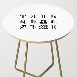 Sun Sign SIlhouettes Side Table