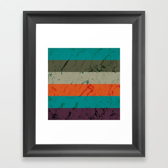 Marble Tiles Framed Art Print