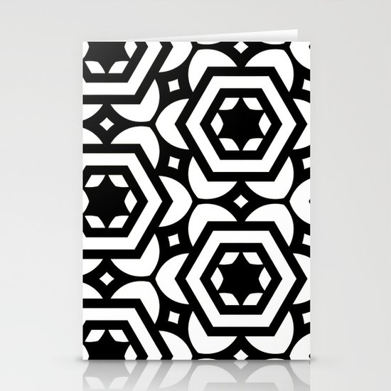 Vogelaar Black & White Pattern Stationery Cards