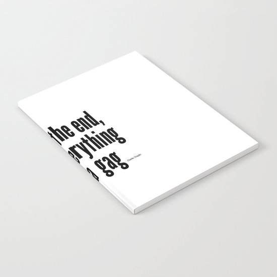 In the end, everything is a gag Notebook