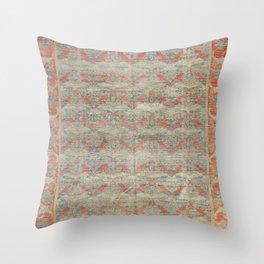 Desi Gned Carpet ~ Vintage Patterns Throw Pillow