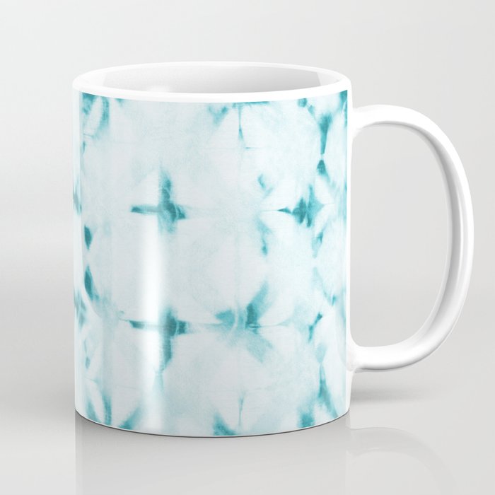 White and turquoise water spots Coffee Mug