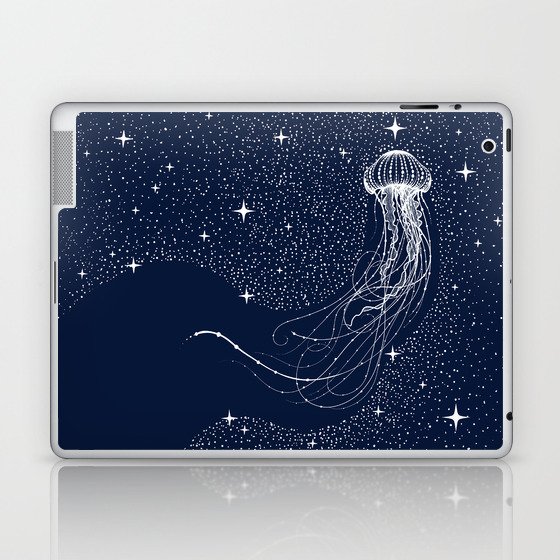 starry jellyfish Laptop & iPad Skin