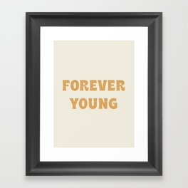 Forever Young - Gold Framed Art Print