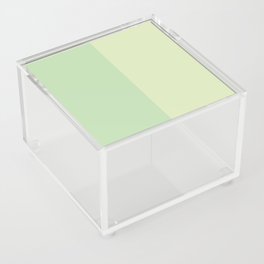 Gradient Green solid color stripes pattern Acrylic Box