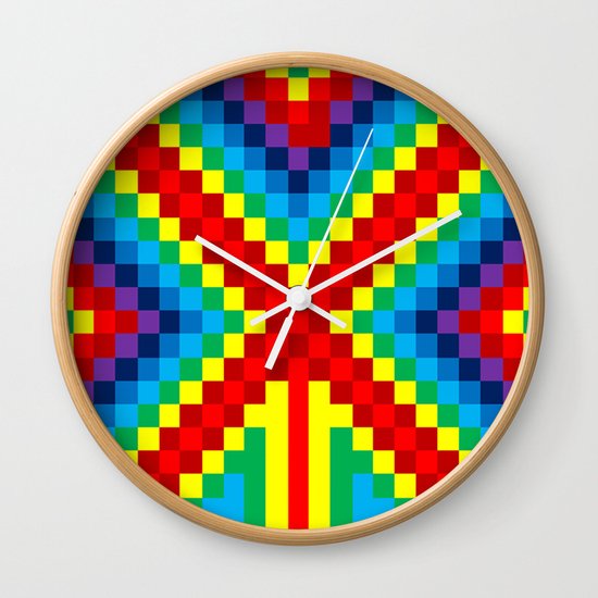 Fuzz Line #4 Wall Clock