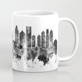 Mississauga Canada Skyline BW Coffee Mug | Watercolor, Skyscrapers, Abstract, Painting, Canada, Travel, Skyline, Art, City, Urban 