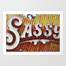 Sassy Art Print | Architecture, Photo, Typography 