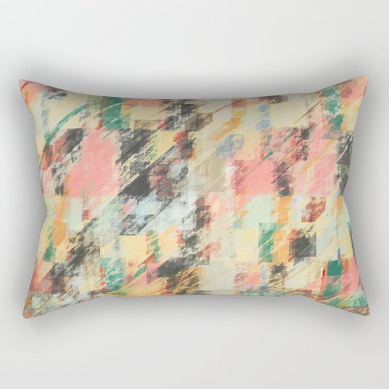 Pastel Colors Abstract Rectangular Pillow