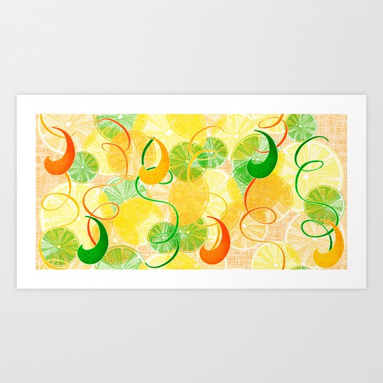 Citrus Parade Art Print