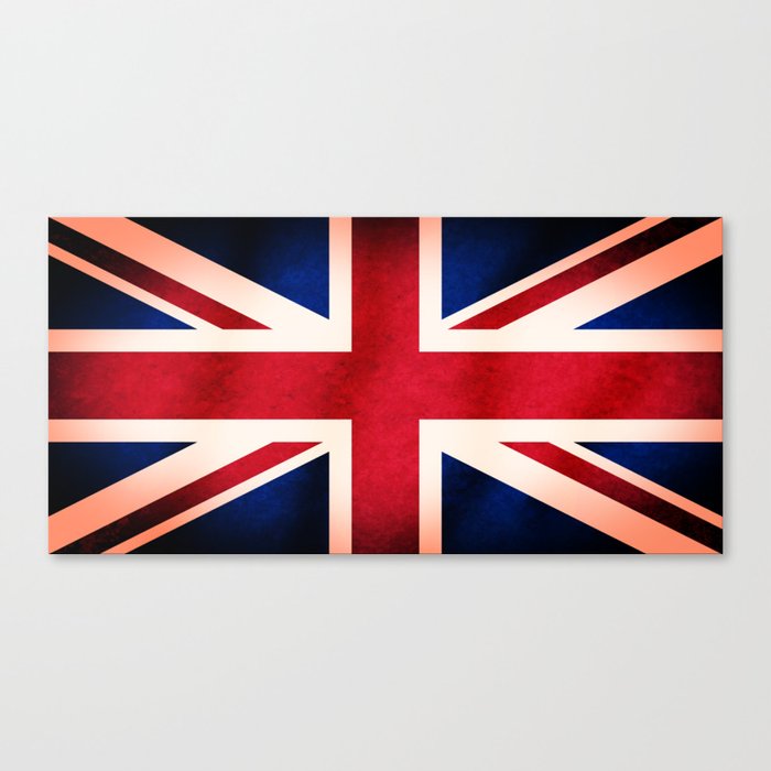 Union Jack UK British Grunge Flag  Canvas Print