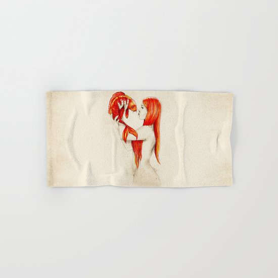 Playing Koi Hand & Bath Towel