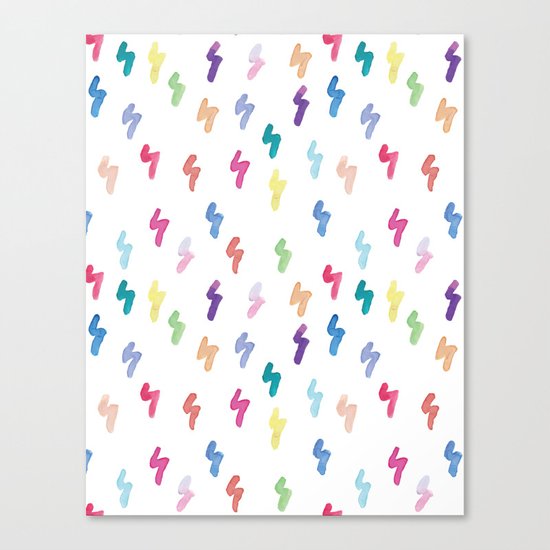 Rainbow Lightning Canvas Print