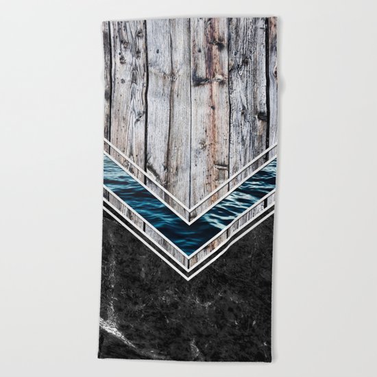 Striped Materials of Nature II Beach Towel