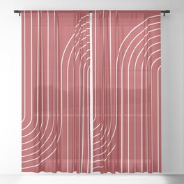 Minimal Line Curvature LXXX Sheer Curtain