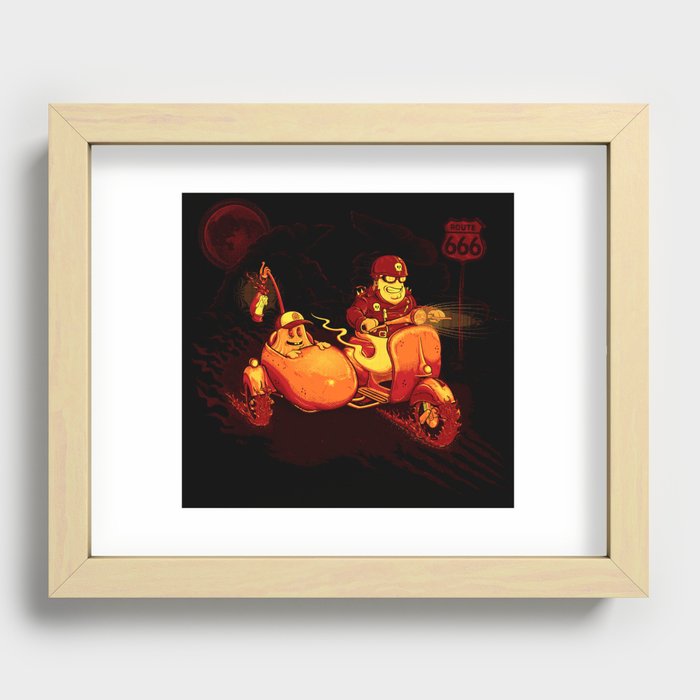 Route To Hell Recessed Framed Print