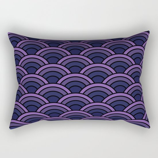 Night Waves Rectangular Pillow