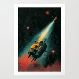 Vintage Deep Space Exploration Series - 04 Art Print