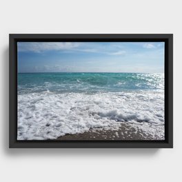 Waves Framed Canvas