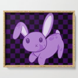 Purple Bunny (Checkered) Serving Tray