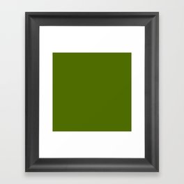 Treetops Green Framed Art Print