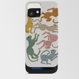 Rainbow Cheetah iPhone Card Case