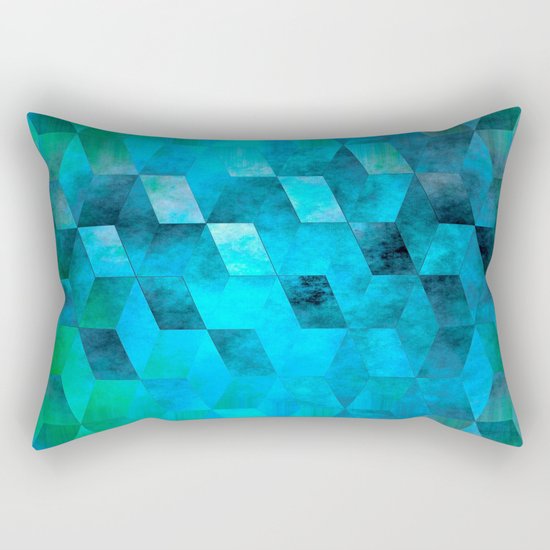 Stacked Sky (blue) Rectangular Pillow