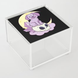 Kawaii Pastel Color Gothic Cute Goth Dog Acrylic Box