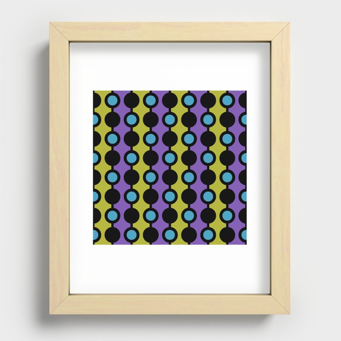 Mid Century Modern Polka Dot Beads 426 Recessed Framed Print